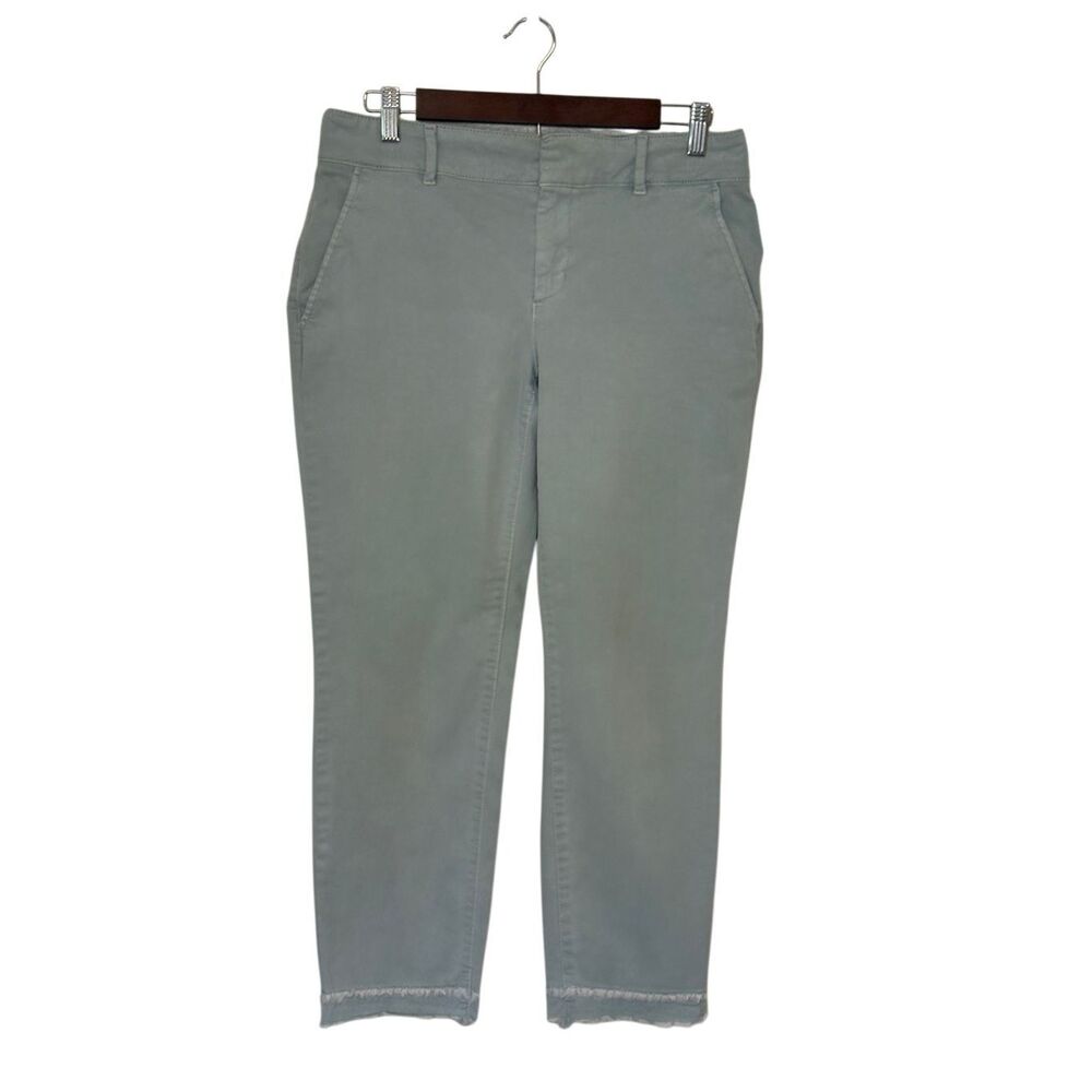 Loft Light Blue Ankle Pants with Frayed Hem. Size 8. Great Condition
